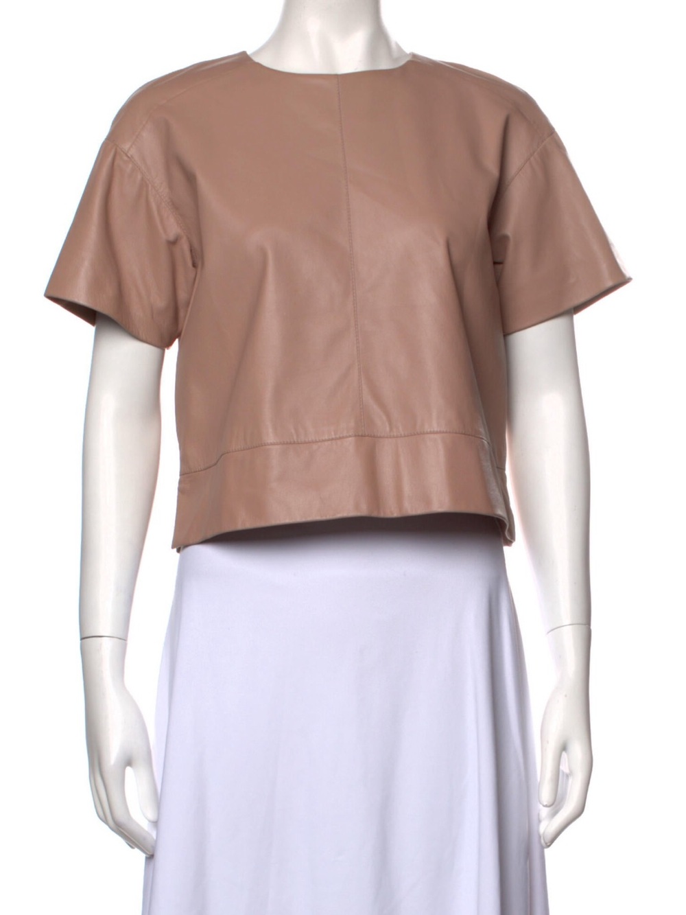 Alexander Wang Lambskin Tee - Taupe